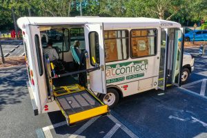 CATConnect bus pick up scene.